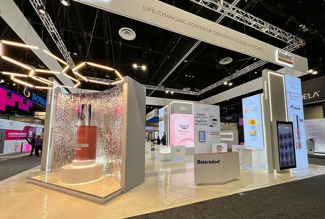 Beiersdorf skincare products with sustainable packaging.