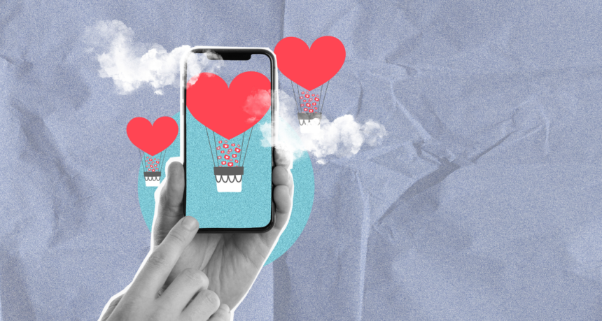 breakup apps in mobile showing healing heart