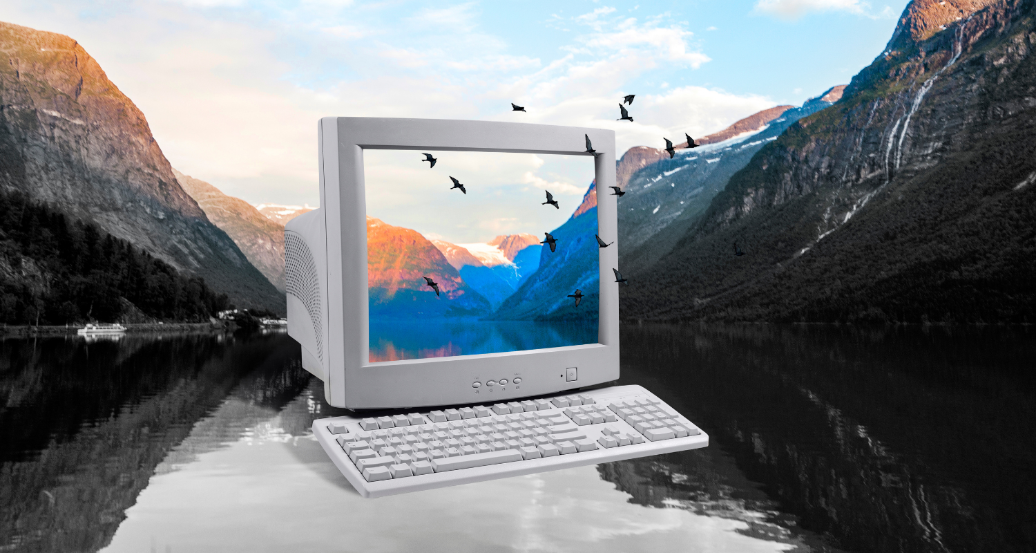 computer showing best free stock image websites